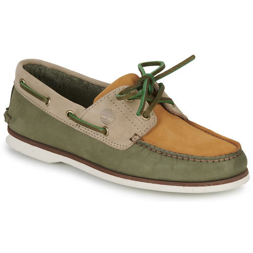 Sapatos Homem Sapato de vela Outdoor Timberland CLASSIC BOAT 2 EYE Cinza / Castanho / Branco