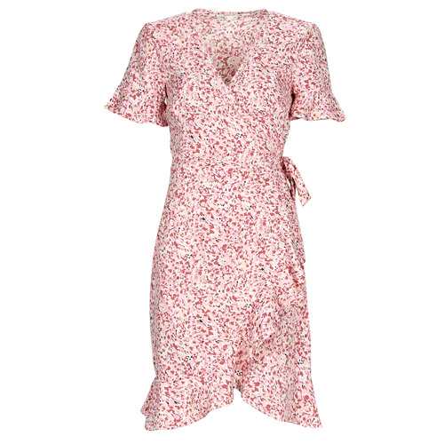 Textil Mulher highs curtos Only ONLOLIVIA S/S WRAP DRESS Rosa