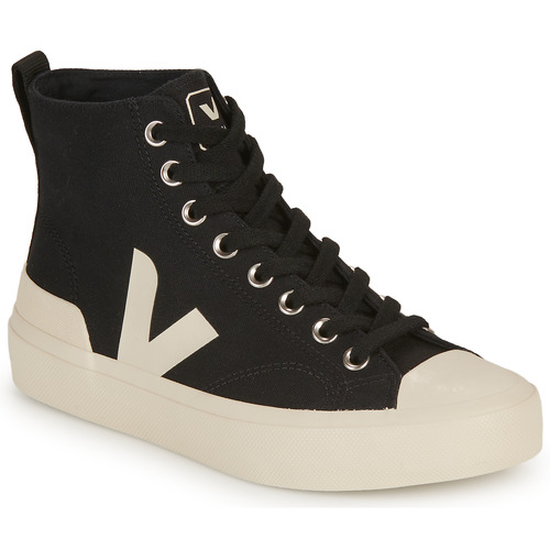 Sapatos VEJA V-10 Suede White Black Veja WATA II Preto / Branco