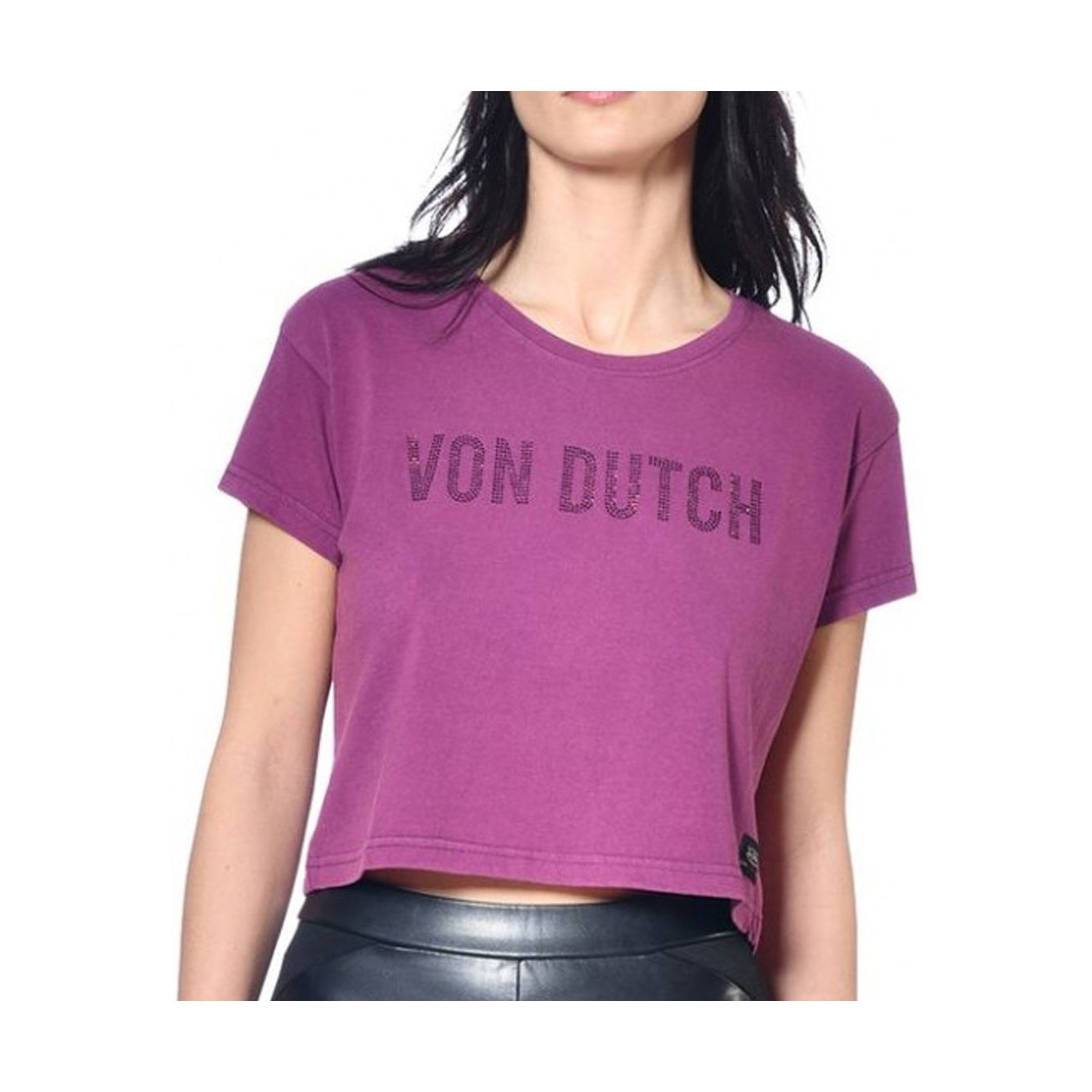 Textil Mulher T-shirts e Pólos Von Dutch  Violeta