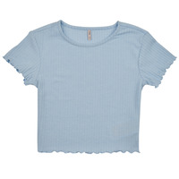 Textil Rapariga T-Shirt mangas curtas Only KOGNELLA S/S O-NECK TOP JRS Azul / Céu