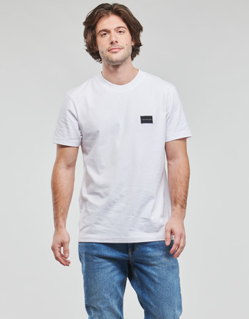 Leon Cotton-jersey Long-sleeved T-shirt Mens White SHRUNKEN BADGE TEE