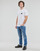 Textil Homem T-Shirt mangas curtas Calvin Klein Jeans SHRUNKEN BADGE TEE Branco