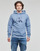 Textil Homem Parlez Holman Geborduurd sweatshirt in ecru MONOLOGO REGULAR studio HOODIE Azul