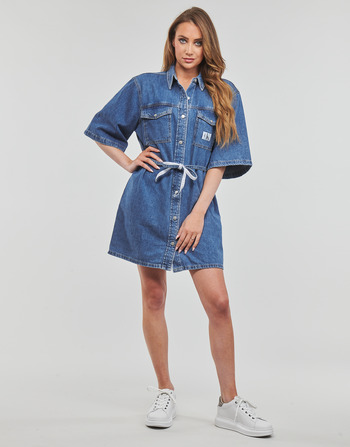 Calvin Klein Jeans UTILITY BELTED SHIRT DRESS Ganga