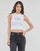 Textil Mulher T-Shirt mangas curtas Calvin Klein Jeans ARCHIVAL MONOLOGO RIB TANK TOP Branco