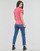 Textil Mulher T-Shirt mangas curtas Calvin Klein Jeans 2-PACK MONOGRAM SLIM TEE X2 Branco / Rosa