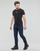 Textil Homem T-Shirt mangas curtas Calvin Klein Perizoma Medium Waist TRANSPARENT STRIPE LOGO TEE Preto