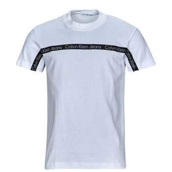 Textil Homem T-Shirt mangas curtas Calvin Klein Jeans LOGO TAPE TEE Branco