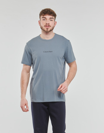 Blauer cotton logo-patch polo shirtns S/S CREW NECK