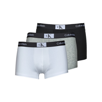 Roupa de interior Homem Boxer Calvin Klein Jeans TRUNK 3PK X3 Preto / Branco / Cinza