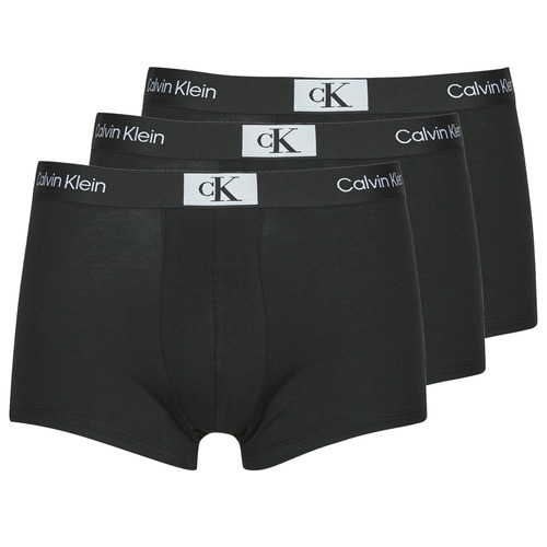 Roupa de interior Homem Boxer Calvin Klein Jeans Essential TRUNK 3PK X3 Preto / Preto / Preto