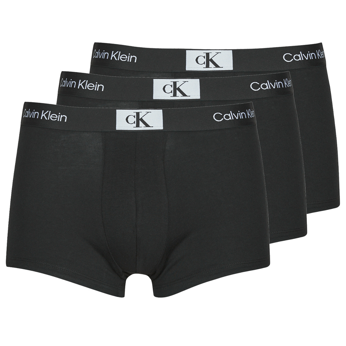 pairs of men s high socks calvin klein 100003124 grey combo Boxer Calvin Klein Jeans TRUNK 3PK X3 Preto / Preto / Preto
