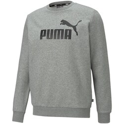 Textil Homem Sweats Puma Ess Big Logo Crew FL Cinza