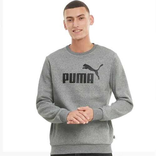 Puma Ess Big Logo Crew FL Cinza