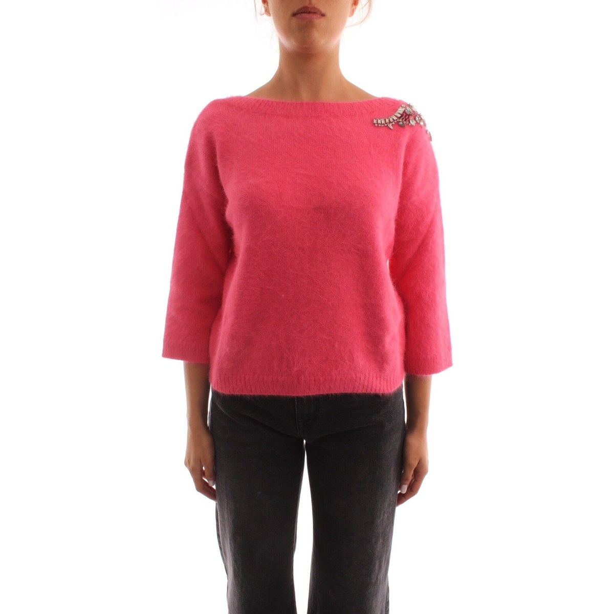 Textil Mulher camisolas Liu Jo CF2173MA97L Rosa
