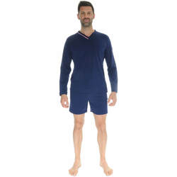 Textil Homem Pijamas / Camisas de dormir Le Pyjama Français RENAISON Azul