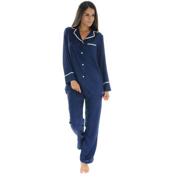 Textil Mulher Pijamas / Camisas de dormir Le Pyjama Français ROANNAISE Azul