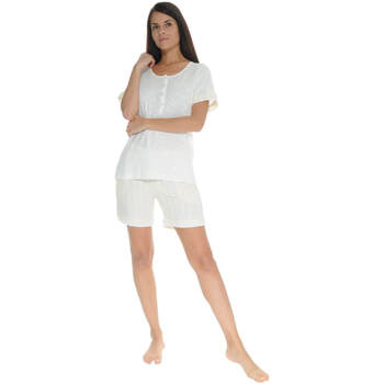 Textil Mulher Pijamas / Camisas de dormir Pilus ORLEANE Branco