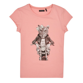 Textil Rapariga Grey Organic Cotton T-shirt Ikks XW10442 Rosa