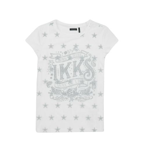 Textil Rapariga Reclaimed Vintage Inspired T-shirt corta attillata bianca con stampa con sole Ikks XW10112 Branco
