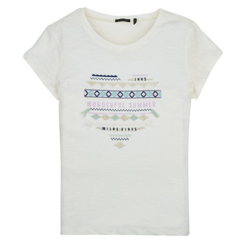 Textil Rapariga Grey Organic Cotton T-shirt Ikks XW10272 Branco