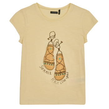 Textil Rapariga Grey Organic Cotton T-shirt Ikks XW10192 Amarelo