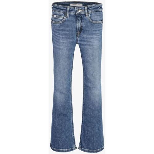Textil Rapariga Calças de ganga negro Calvin Klein Jeans IG0IG01688 FLARE-MIS DBLUE Azul