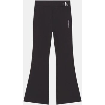 Textil Rapariga Calças Calvin Klein Jeans IG0IG01698-BEH DENIM BLACK Preto