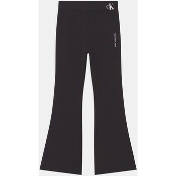 Textil Rapariga Calças Calvin Klein Cotton JEANS IG0IG01698-BEH DENIM BLACK Preto