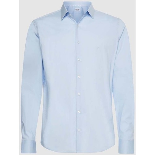 Textil Homem Camisas mangas comprida Calvin Klein Jeans PIERCE K10K108229 Azul