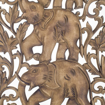 Signes Grimalt Ornamento De Parede De Elefante Castanho