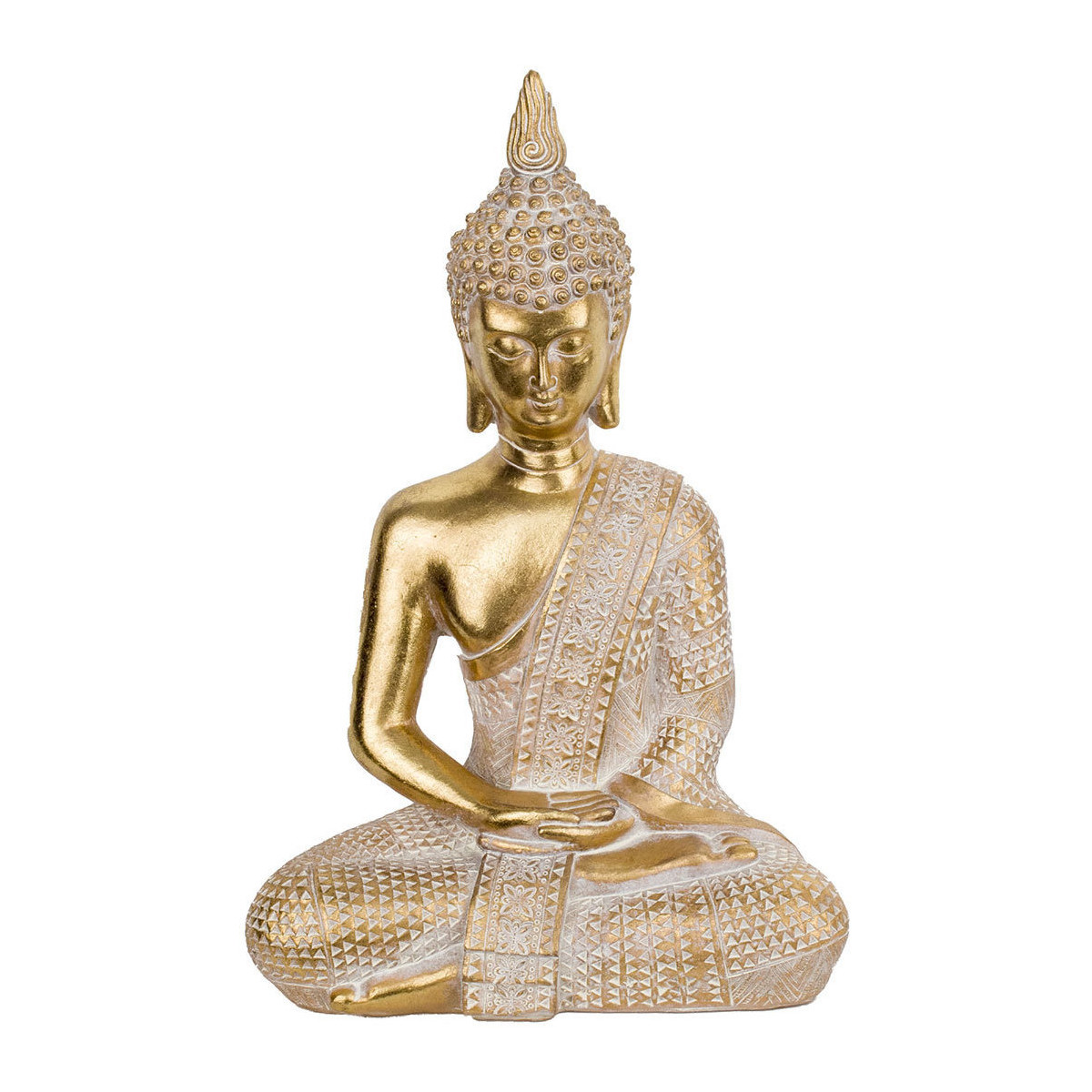 Casa Estatuetas Signes Grimalt Figura Buda Meditando Ouro