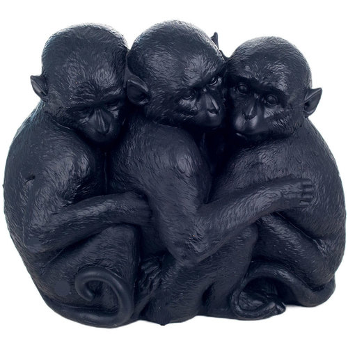 Casa Estatuetas Signes Grimalt Figura 3 Macacos Preto