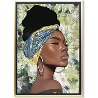 Casa Quadros / telas Signes Grimalt Caixa De Mulher Africana Verde