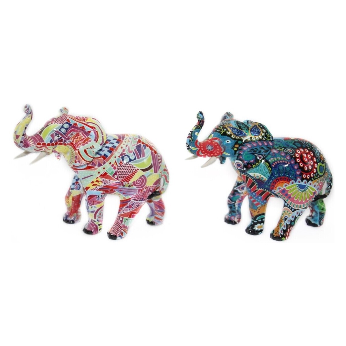 Casa Estatuetas Signes Grimalt Elefante Figura 2 Unidades Multicolor