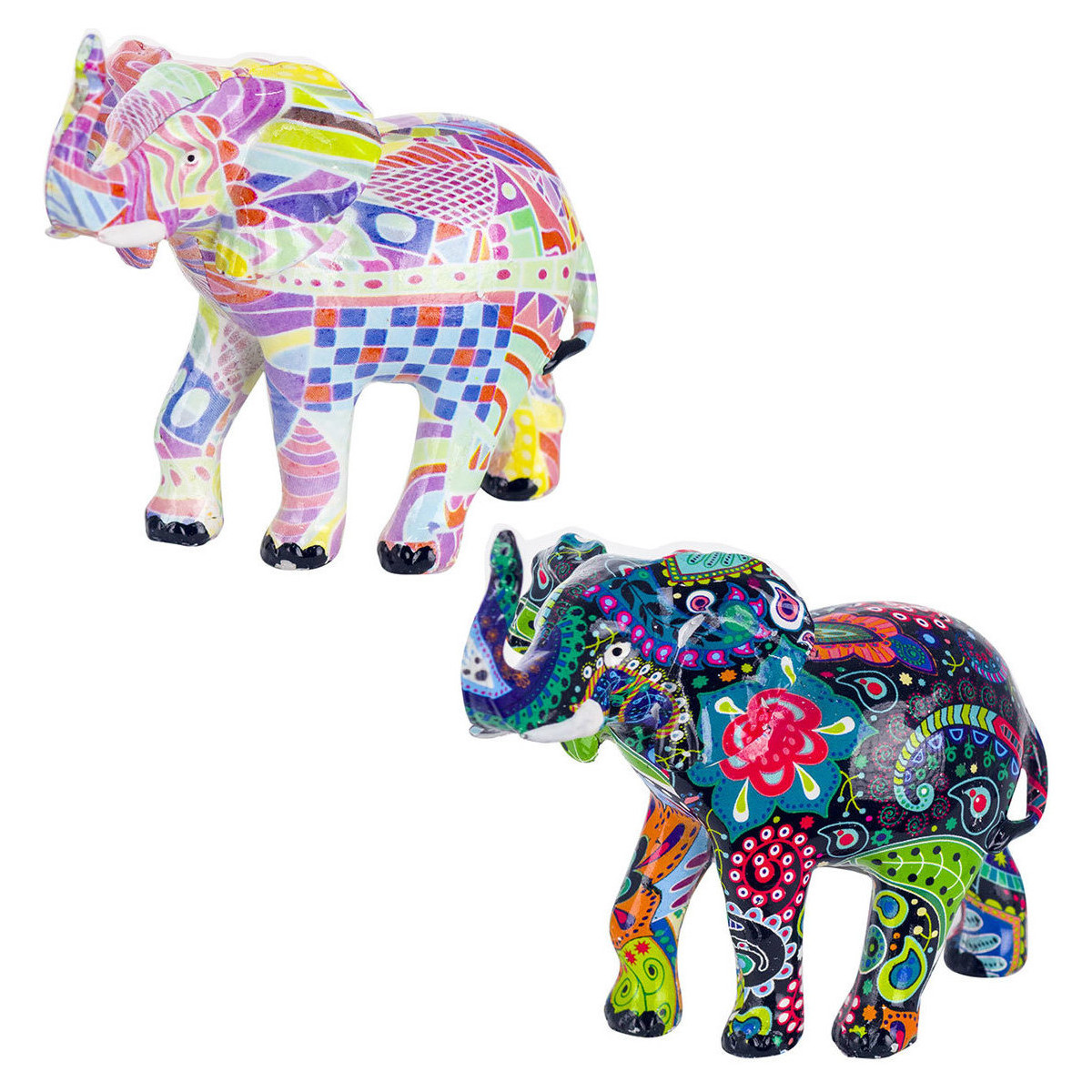 Casa Estatuetas Signes Grimalt Elefante Figura 2 Unidades Multicolor