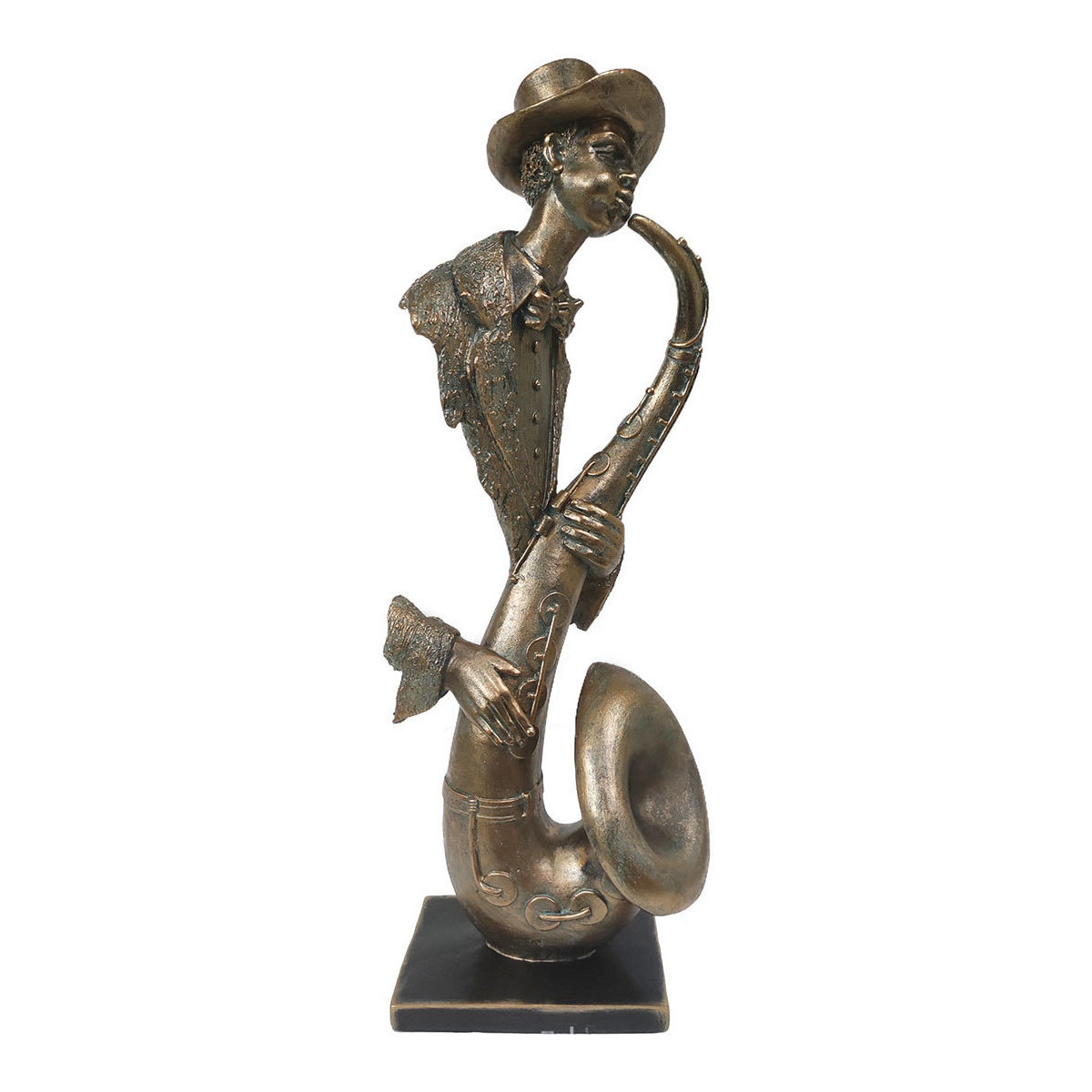 Casa Estatuetas Signes Grimalt Figura Do Músico Saxofone Ouro