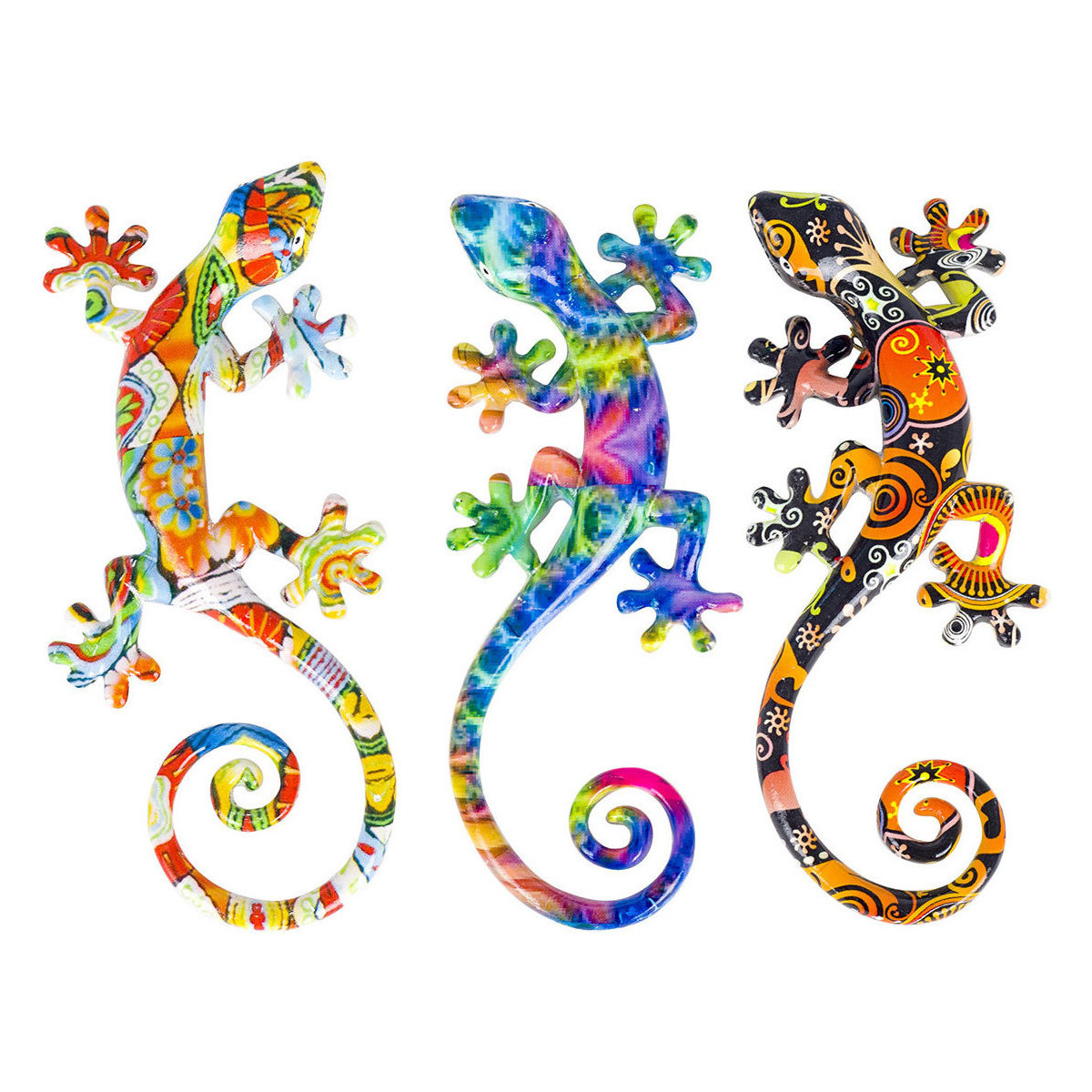 Casa Estatuetas Signes Grimalt Lizard Figura 3 Unidades Multicolor