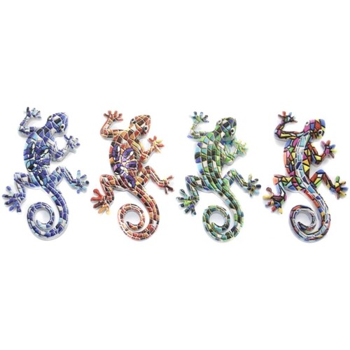 Casa Estatuetas Signes Grimalt Lizard Figura 4 Unidades Multicolor
