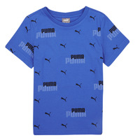Textil Rapaz T-Shirt mangas curtas Puma ESS+ LOGO POWER AOP Preto