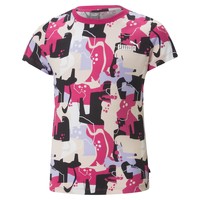 Textil Rapariga T-Shirt mangas curtas Puma ESS STREET ART LOGO Multicolor