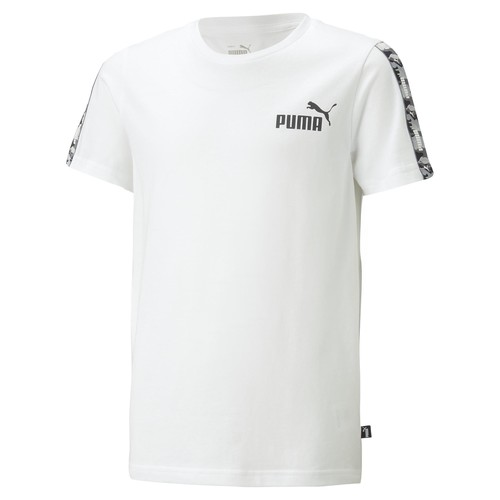 Textil Rapaz T-Shirt mangas curtas Puma this ESS TAPE CAMO Branco