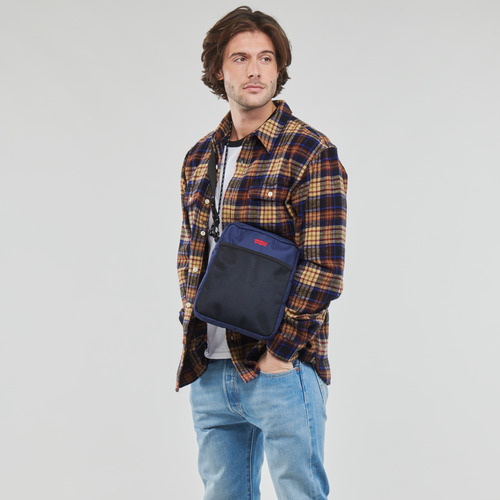 Levi's DUAL STRAP NORTH-SOUTH CROSSBODY Preto / Marinho