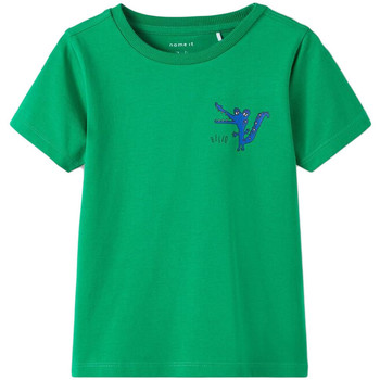 Textil Criança T-Shirt Camberabero mangas curtas Name it  Verde