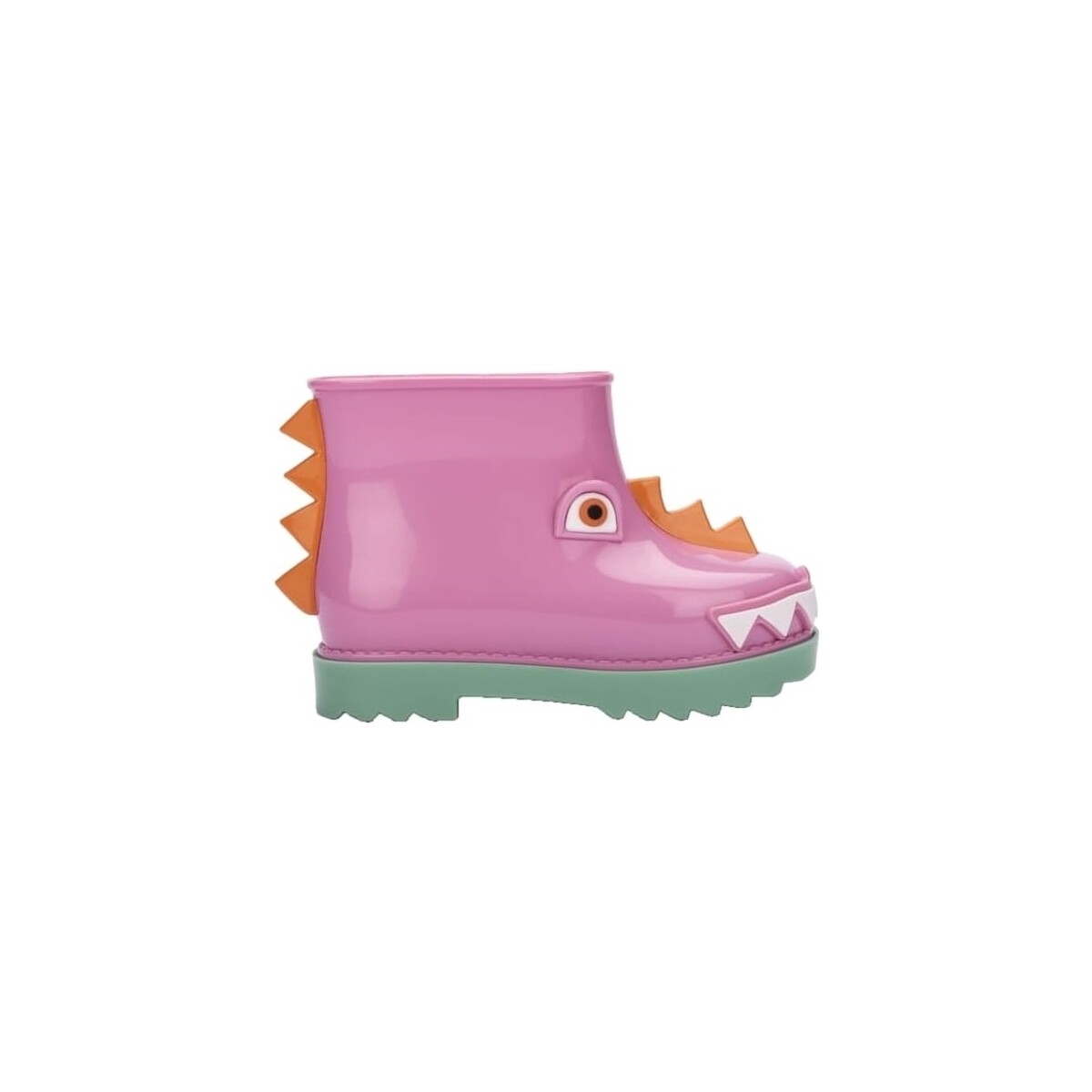 Sapatos Criança Botas Melissa MINI  Galochas Rain Boot+Fábula B - Green/Pink Rosa