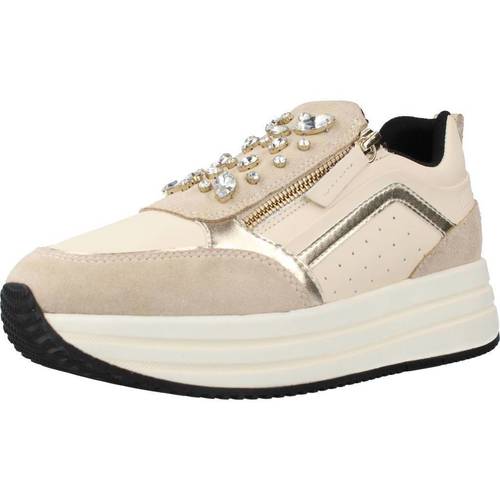 Sapatos Mulher Sapatilhas Geox D KENCY B Bege