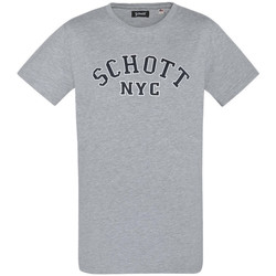 Textil Homem T-shirts e Pólos Schott  Cinza