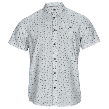 Textil Homem Camisas mangas curtas Petrol Industries Shirt Short Sleeve AOP Branco