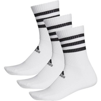 Roupa de interior Homem Meias de desporto adidas Originals 3-Stripes Cushioned Crew Socks 3 Pairs Branco